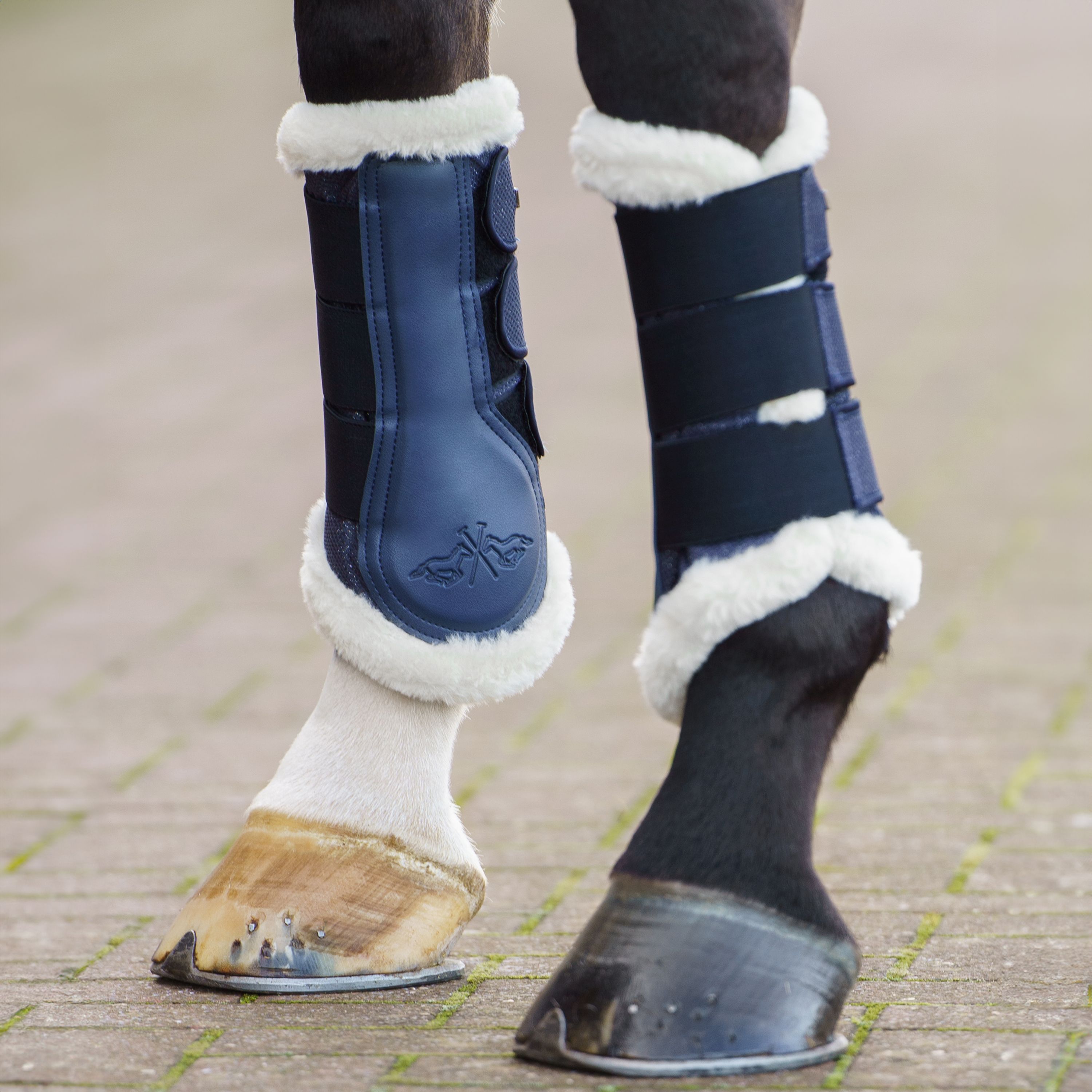 HV-Polo - Gamacher med pels, Flo - Navy