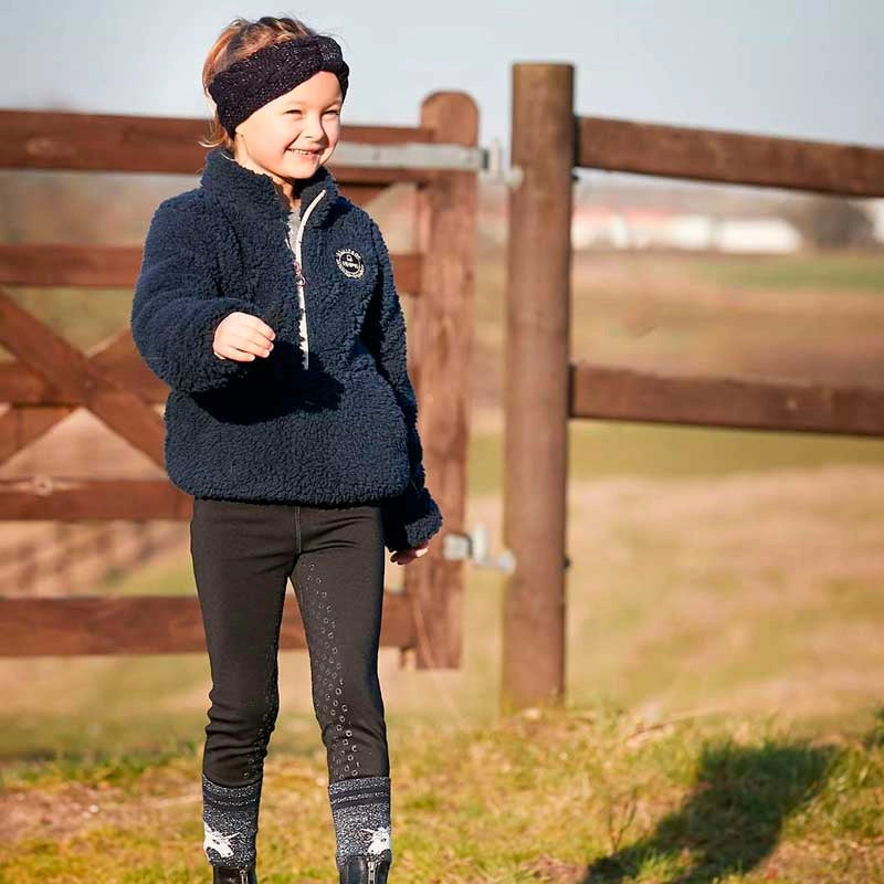 Equipage - Junior Joelle half-zip teddy fleecetrøje