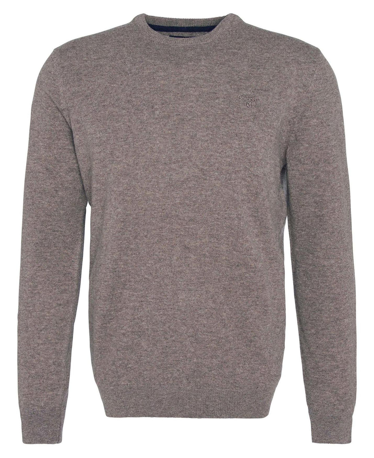 Barbour - Pullover, herre, Essential Lambswool Crew -Dark Stone