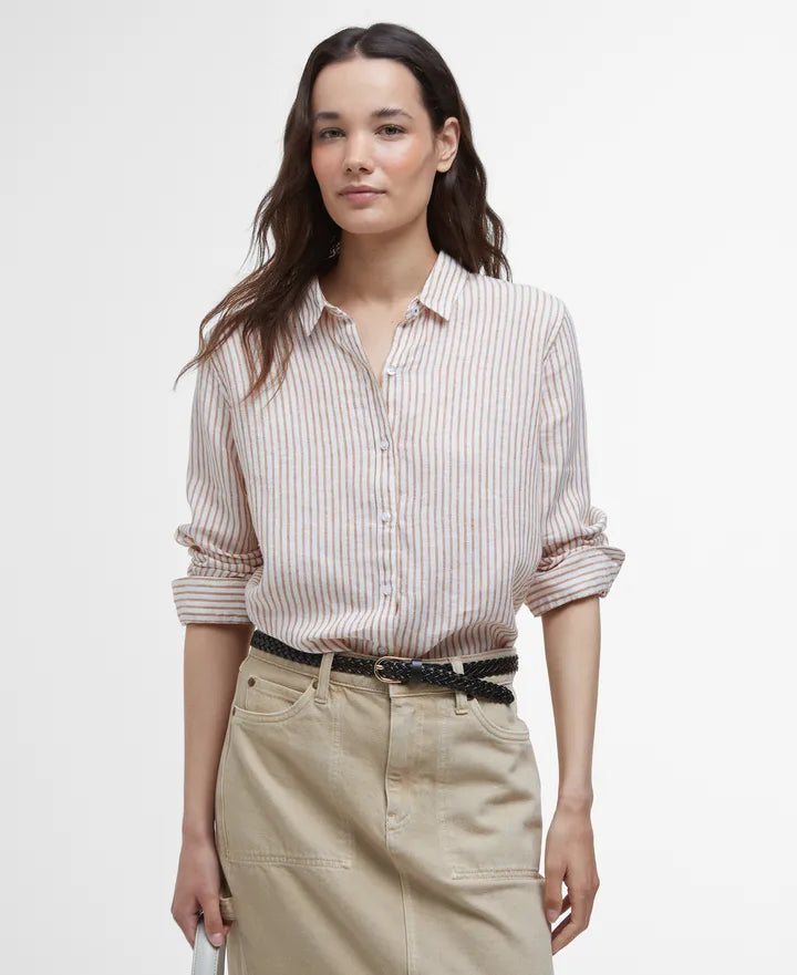 Barbour - Dame, skjorte, Marine - Bran Stripe