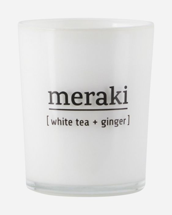 Meraki - Duftlys, White tea & Ginger