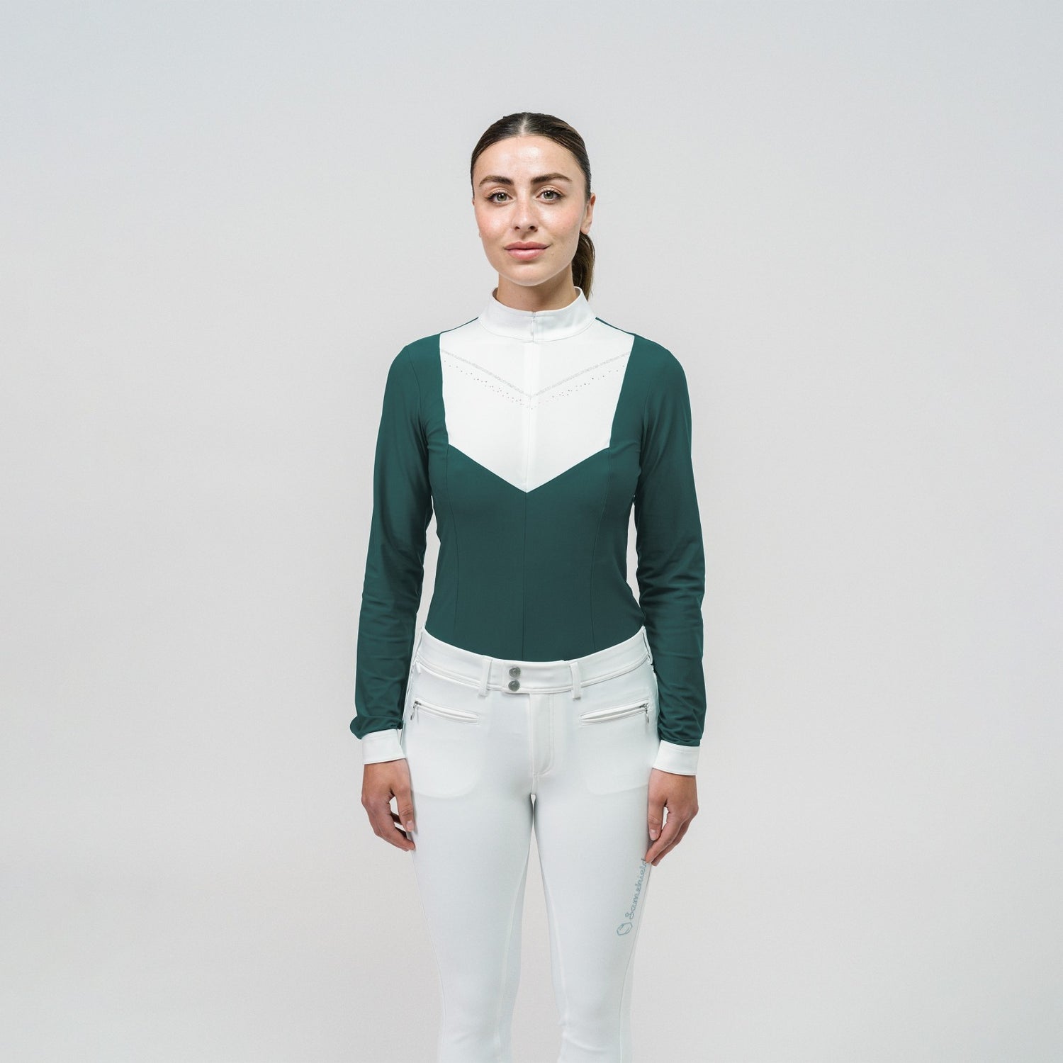 Samshield - Stævnetrøje med lange ærmer, Scarlett, Posy Green