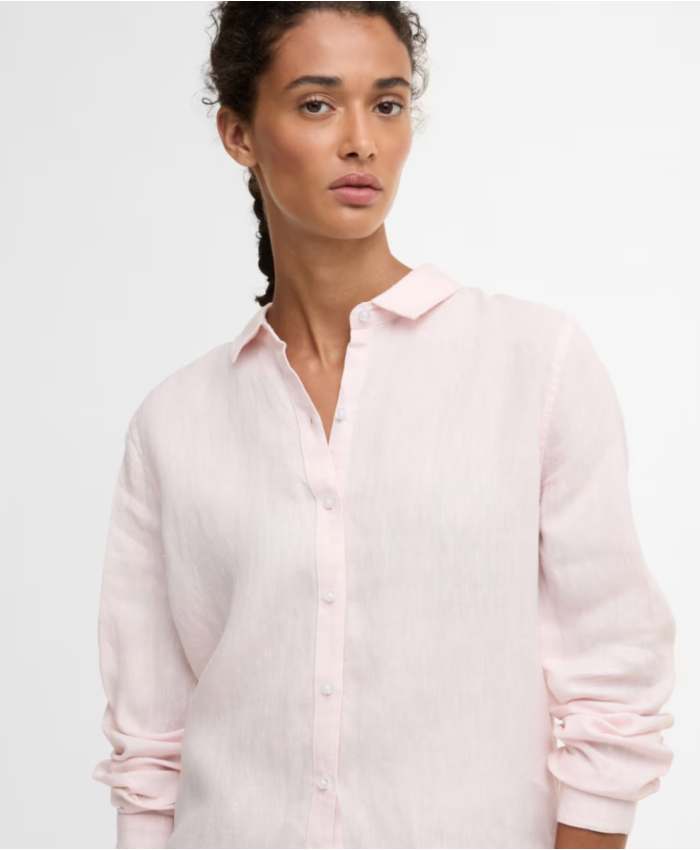 Barbour - Dame, Skjorte, Marine - Pink