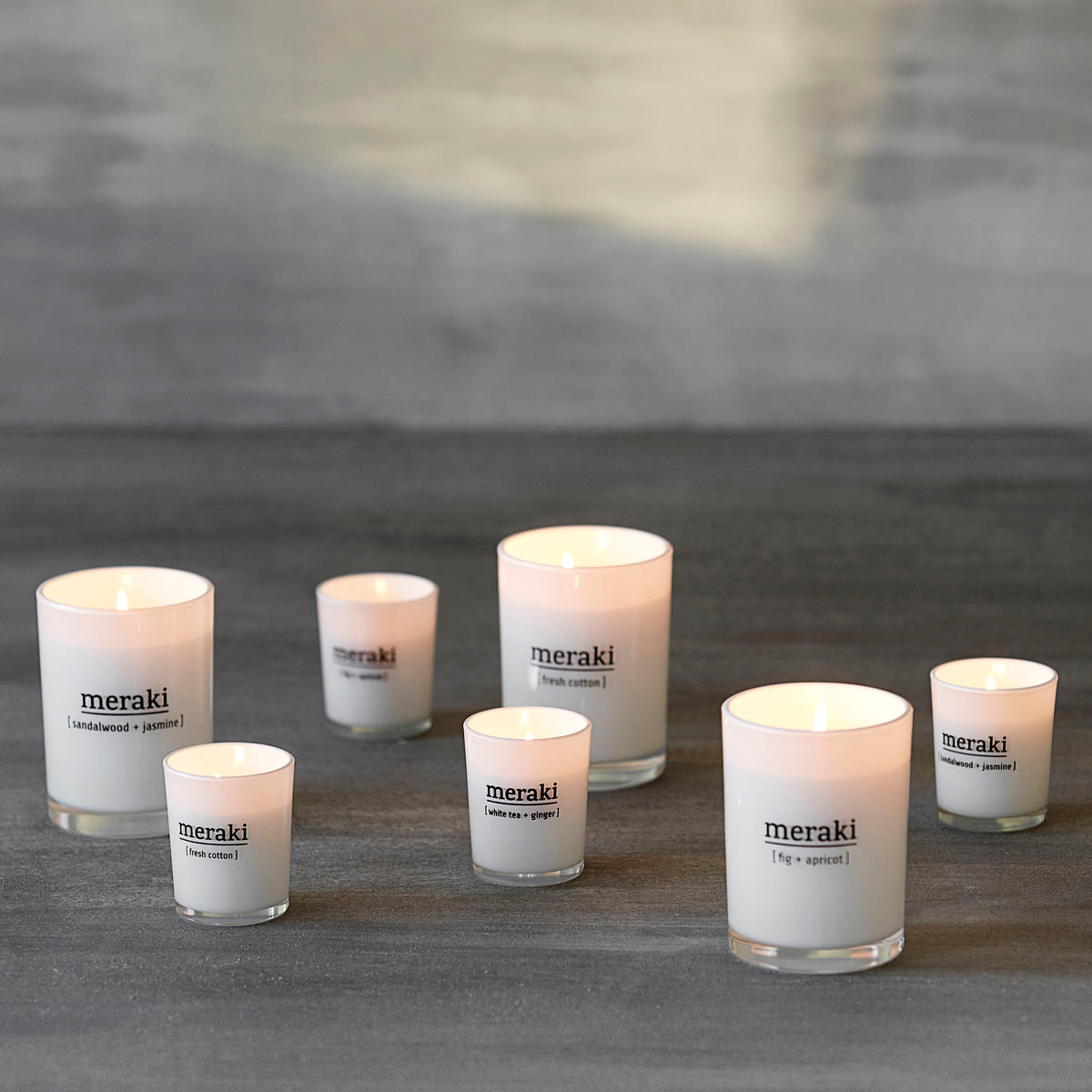 Meraki - Duftlys, Sandalwood & jasmine