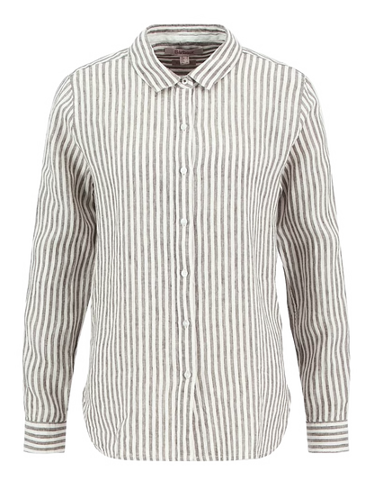 Barbour - Dame, Skjorte, Marine  - Dusky khaki stripe