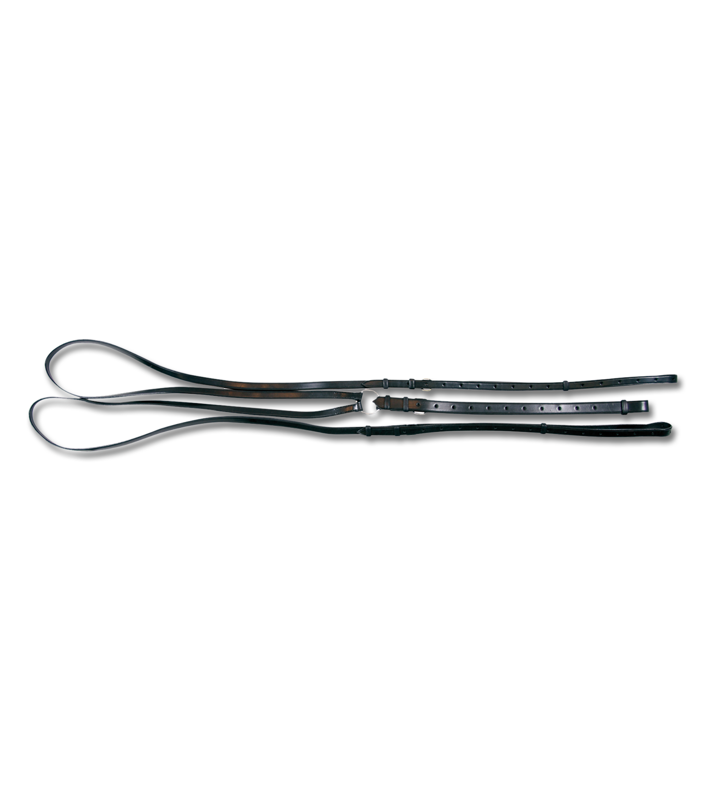 Waldhausen - Lunge-Draw-Reins X-Line Leather, black