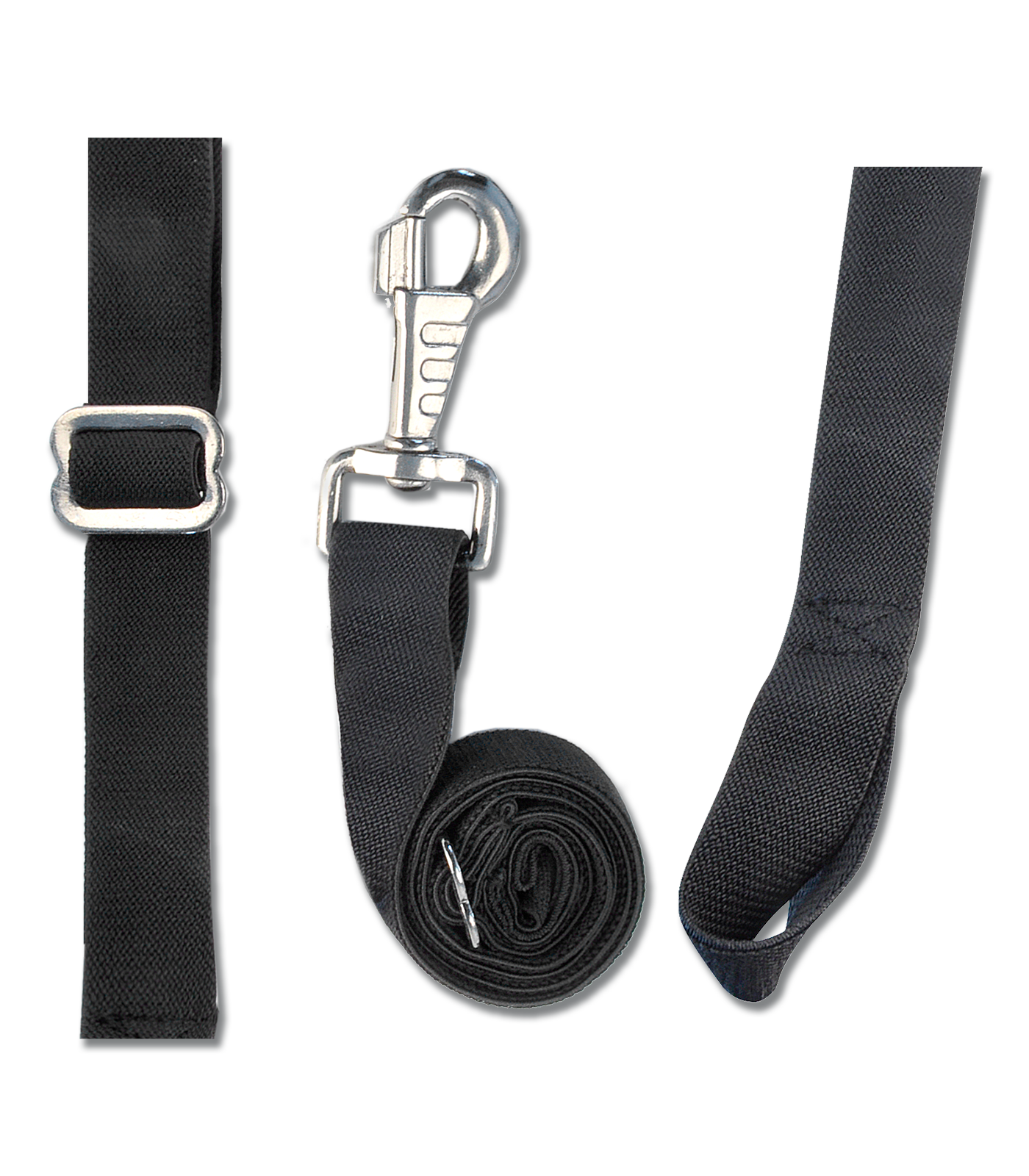 Waldhausen - Leg Straps with Hooks, elastic, black