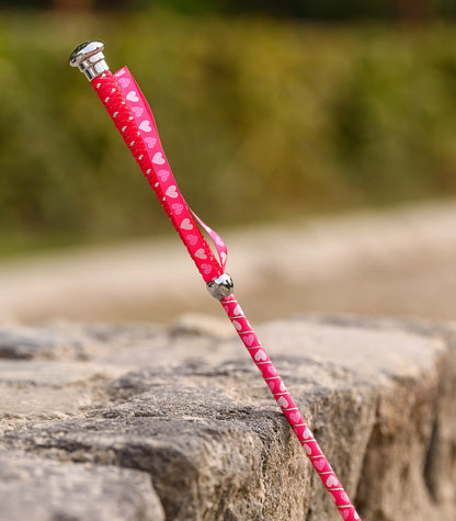 Waldhausen - Heart Dressage Kids whip, azalea pink, 90 cm