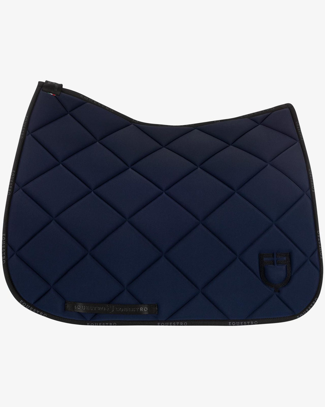 Equestro - Dressur underlag med logo- Navy/Black