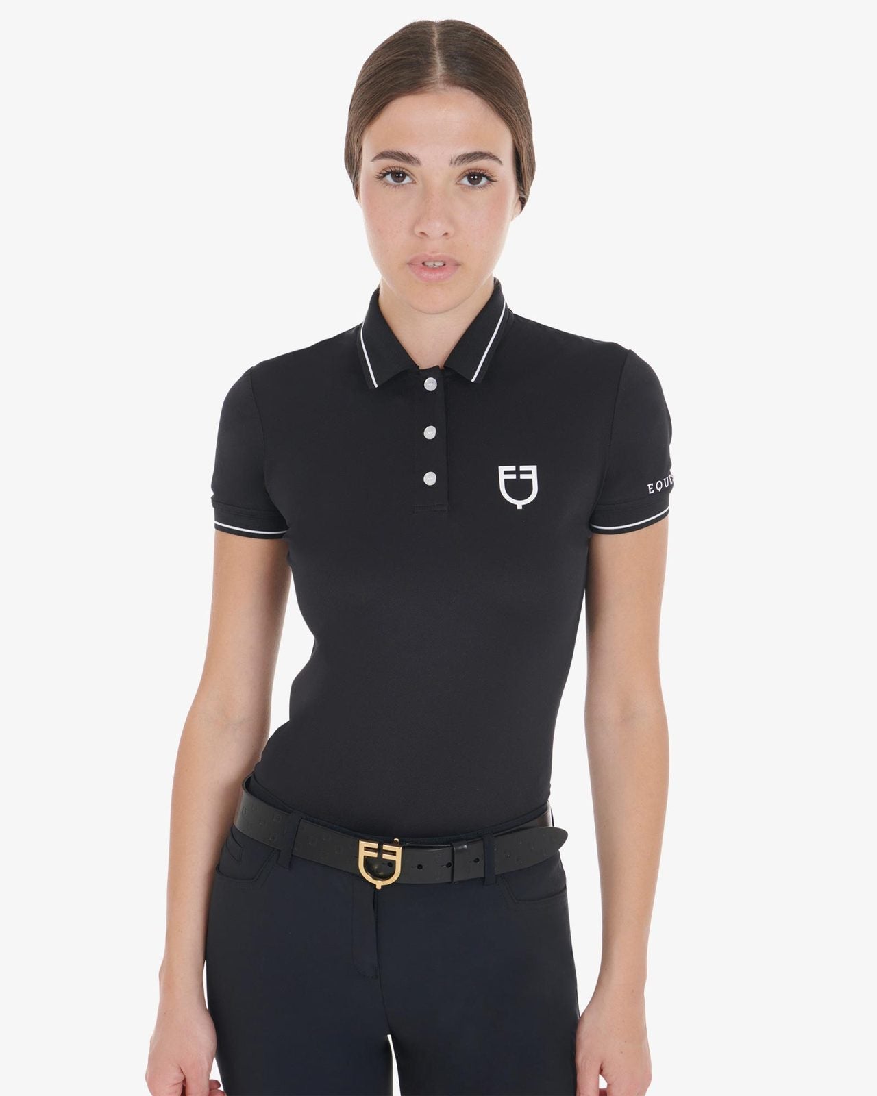 Equestro - Poloshirt, åndbart, materiale, Dame