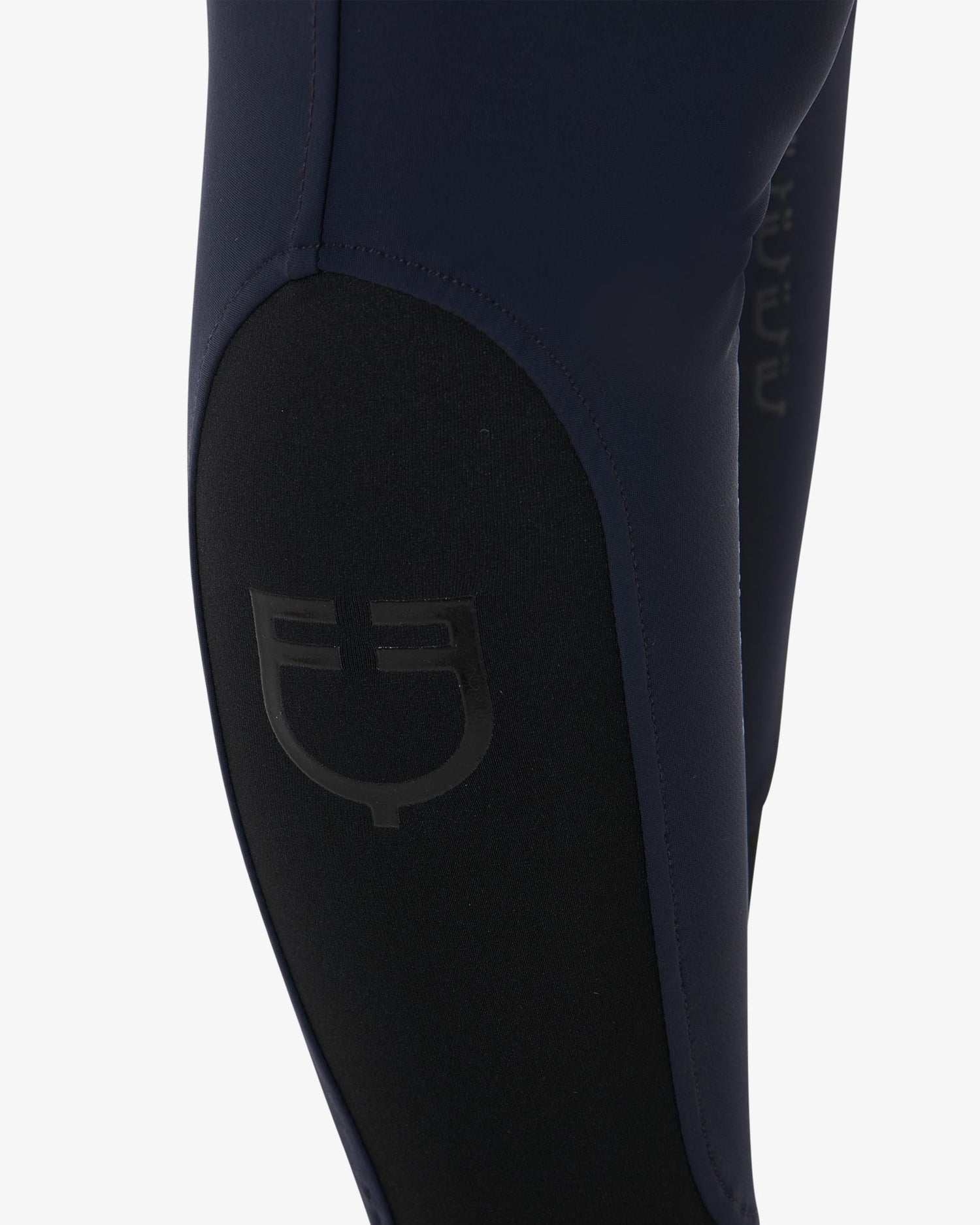 Equestro - Dame ridebukser Navy, full gripp, højtaljet - Navy