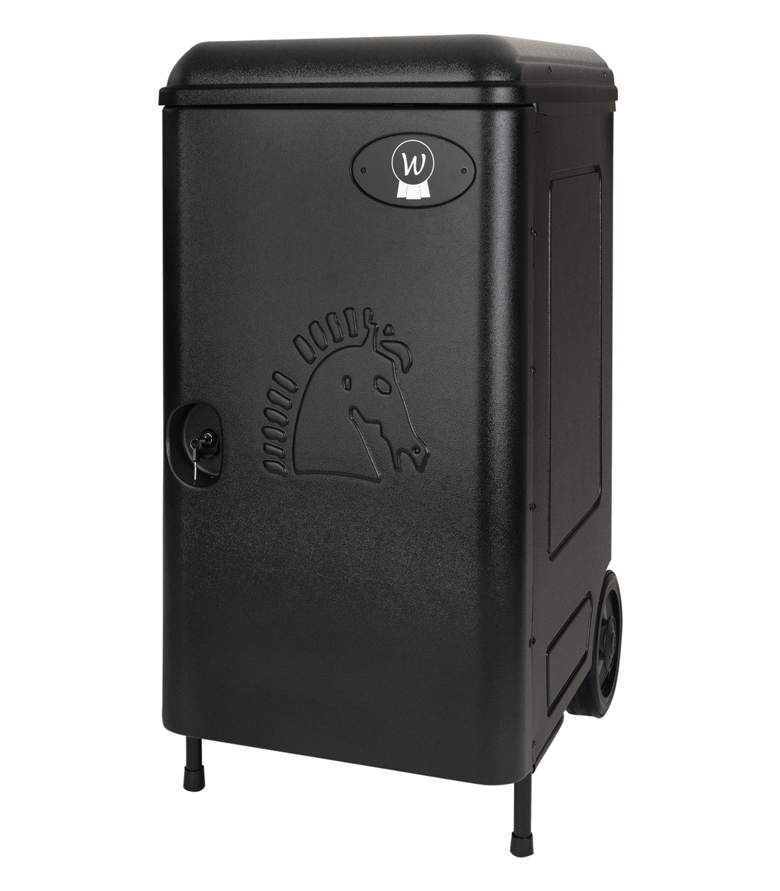 Waldhausen - Tack box with weels, black