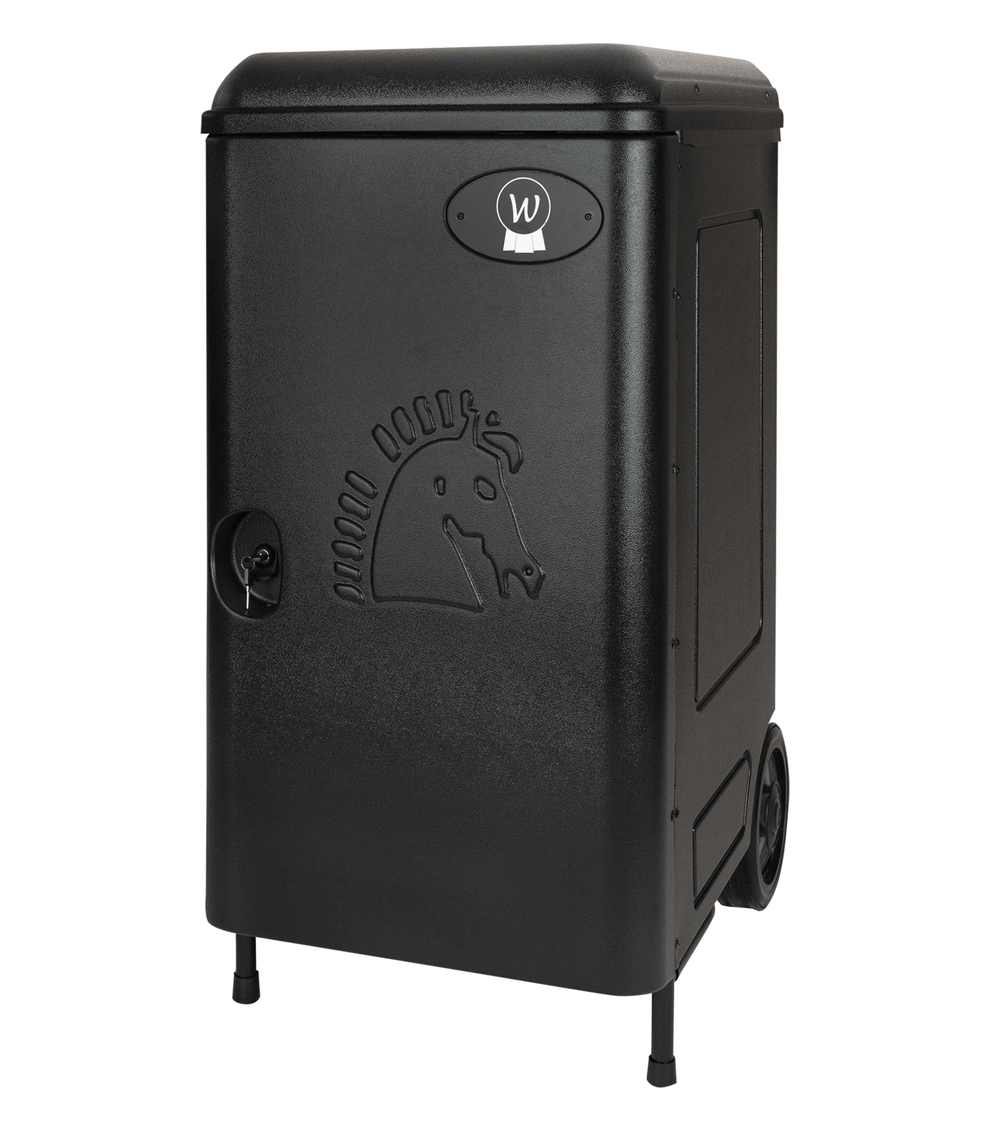 Waldhausen - Tack box with weels, black