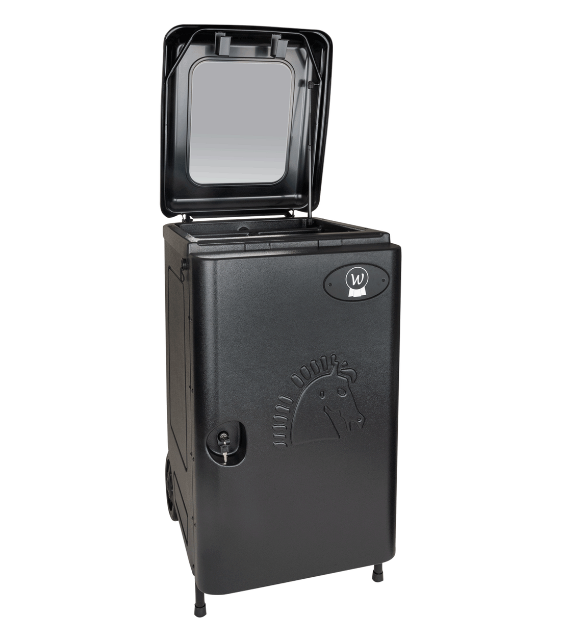 Waldhausen - Tack box with weels, black