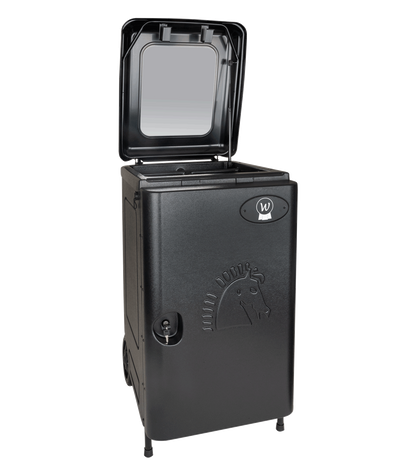 Waldhausen - Tack box with weels, black