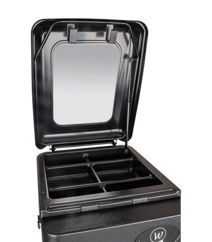 Waldhausen - Tack box with weels, black
