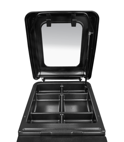 Waldhausen - Tack box with weels, black