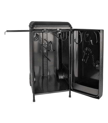 Waldhausen - Tack box with weels, black
