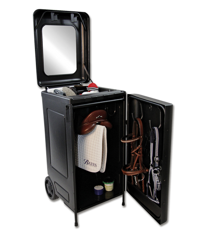 Waldhausen - Tack box with weels, black
