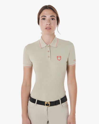 Equestro - Poloshirt, åndbart, materiale,  Dame