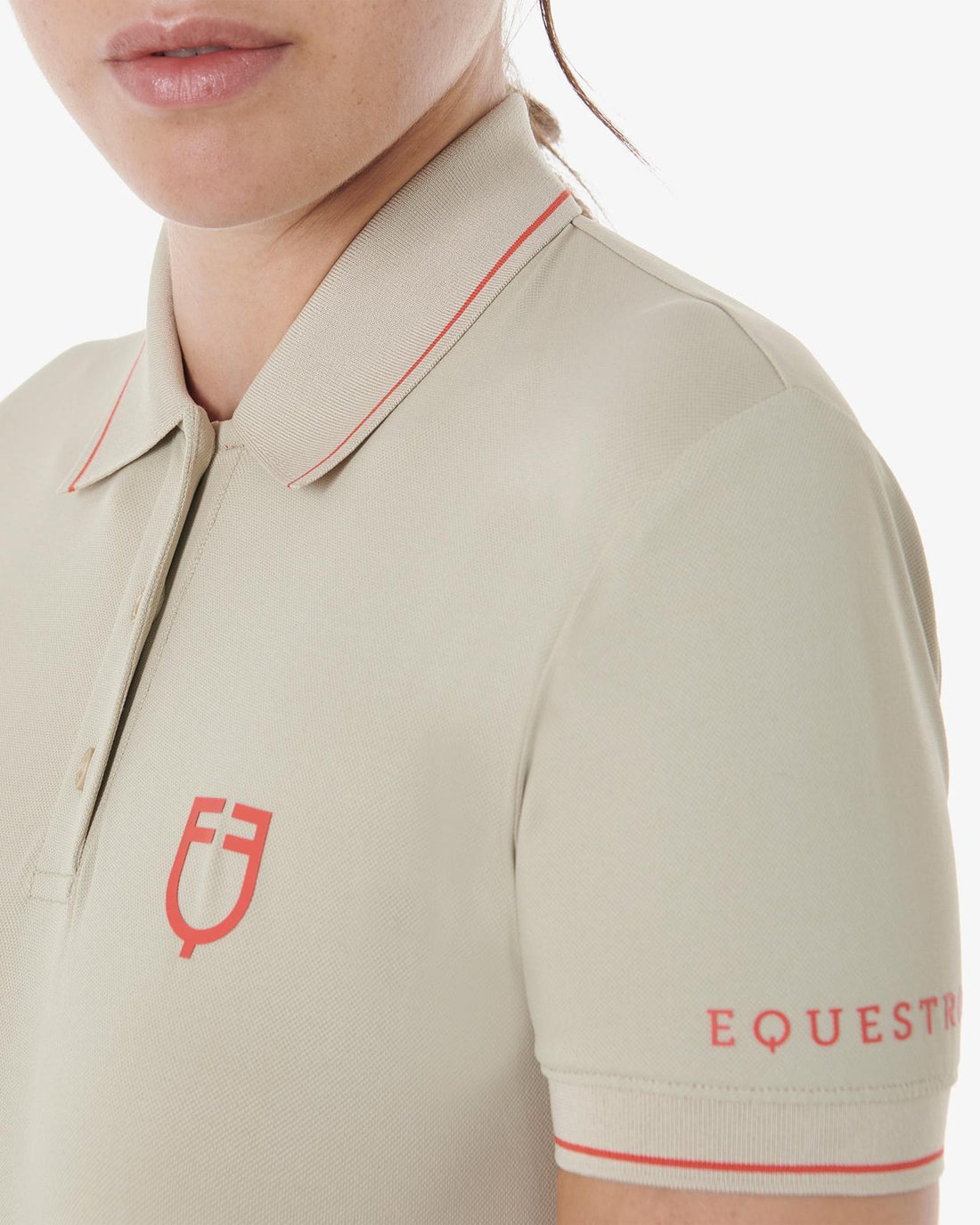 Equestro - Poloshirt, åndbart, materiale,  Dame