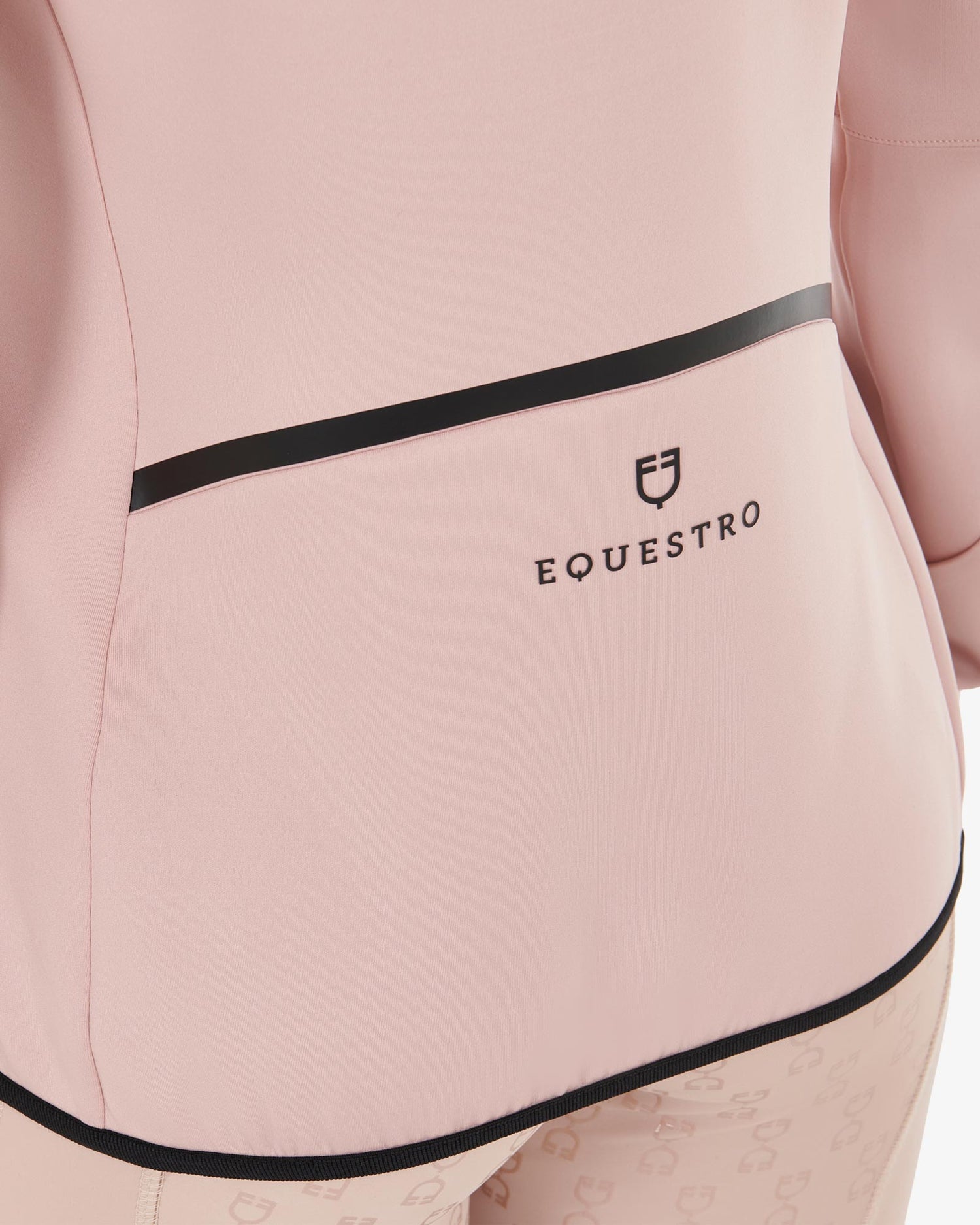 Equestro - Hættetrøje, Dame, techno Hoodie zip - Cameo rose