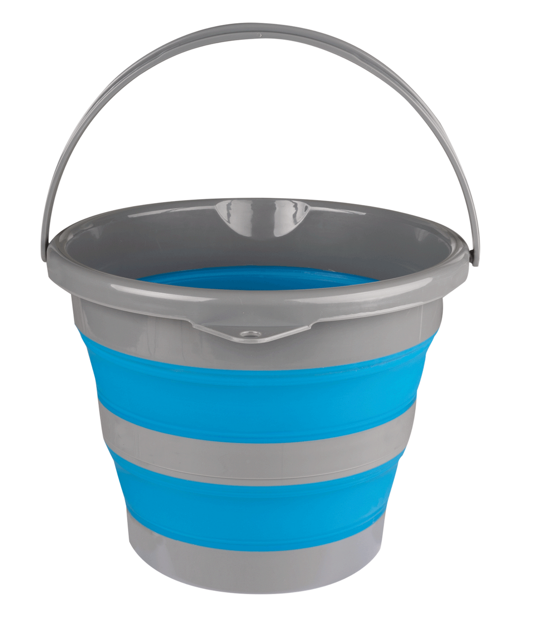 Waldhausen - Collapsible bucket, azure blue, 10l