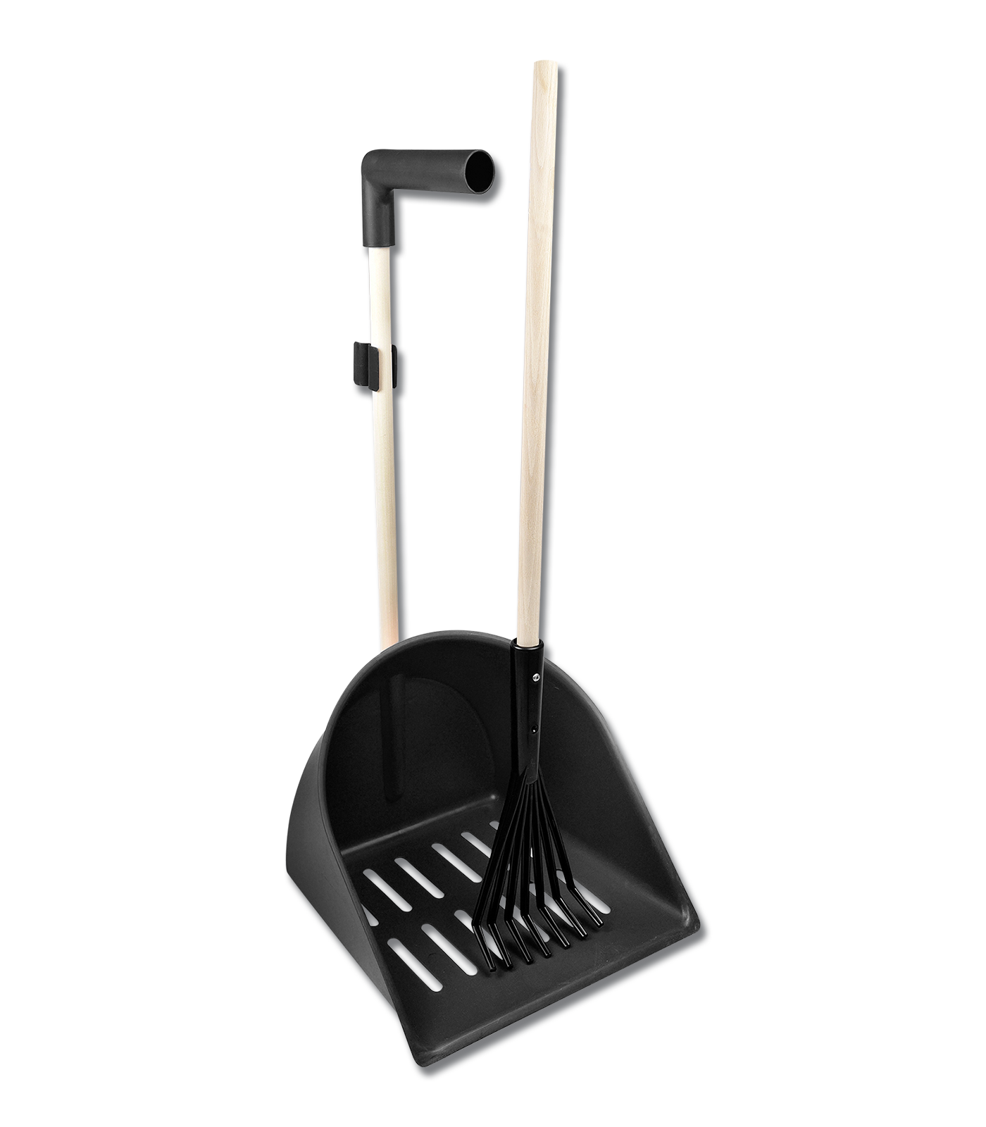 Waldhausen - XL stable butler Shaker for easy clean, black, unmounted