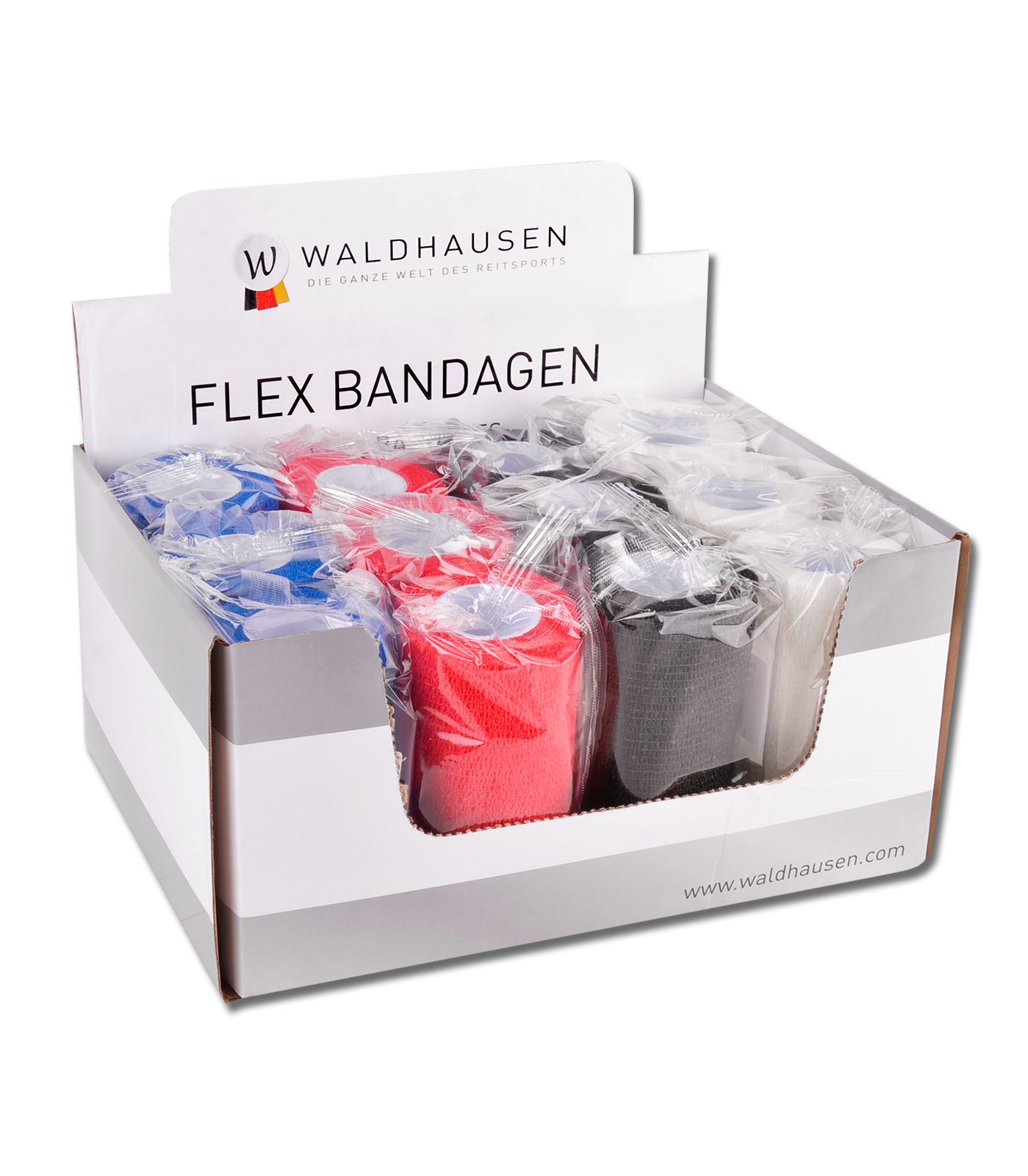 Waldhausen - Flex Bandages Assorted, 12 pcs. incl. display