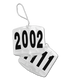 Waldhausen - Head Numbers quadrate, 4 digits, white