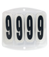 Waldhausen - Event-Pad-Numbers with touch tape, white, 4-digits