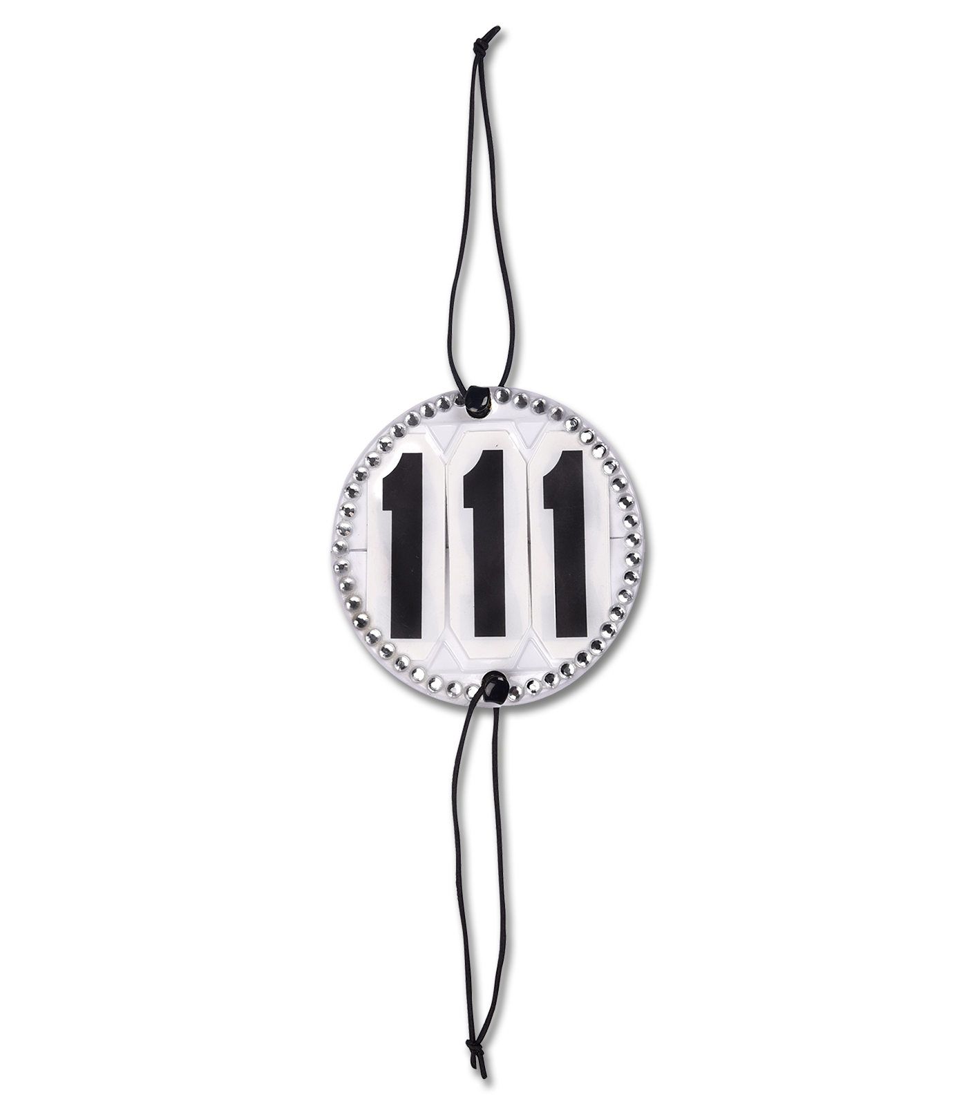Waldhausen - Head Number Crystal, round, white