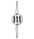 Waldhausen - Head Number Crystal, round, white