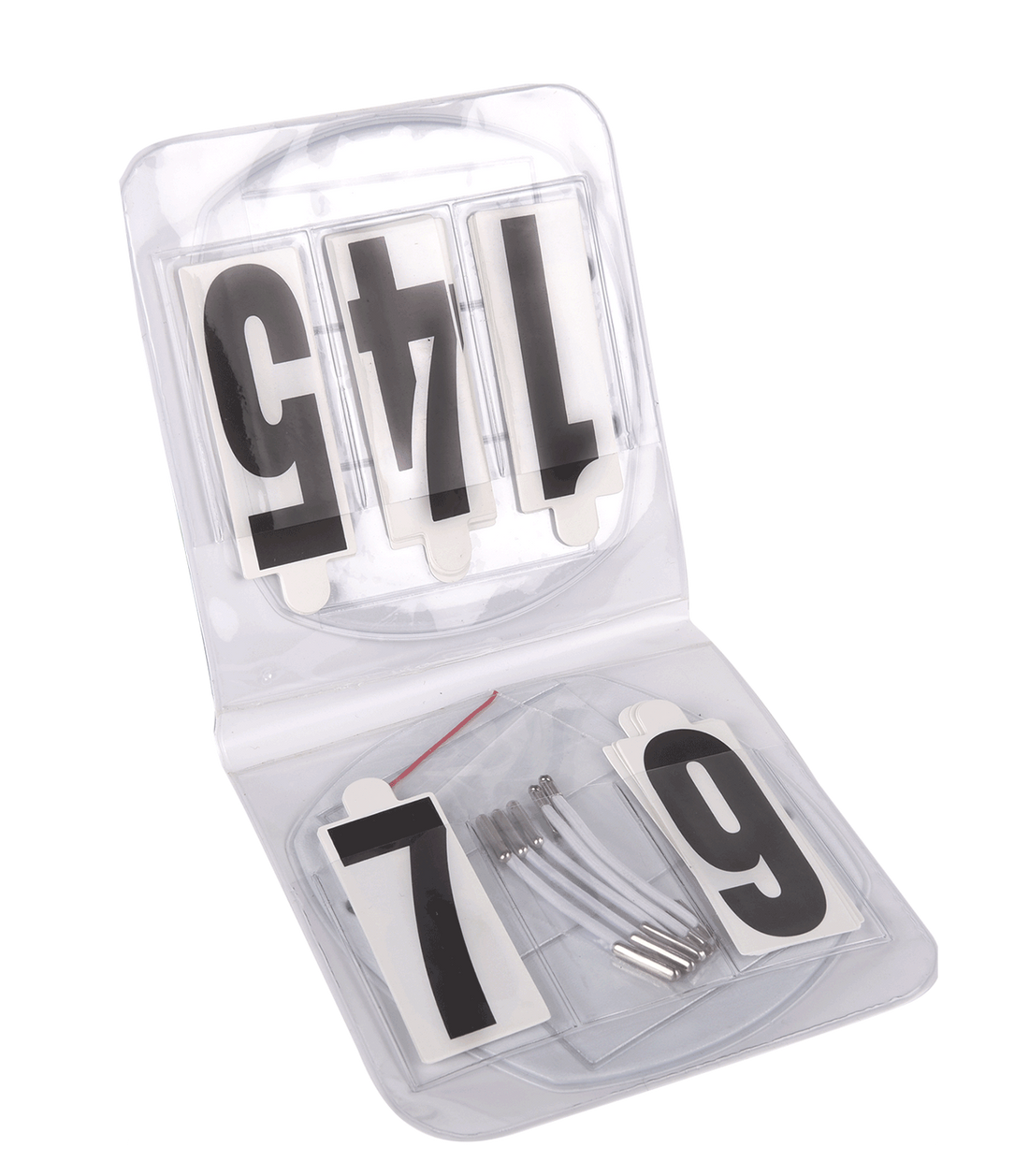 Waldhausen - Competition Number Set, Oval, With Elastic Bands