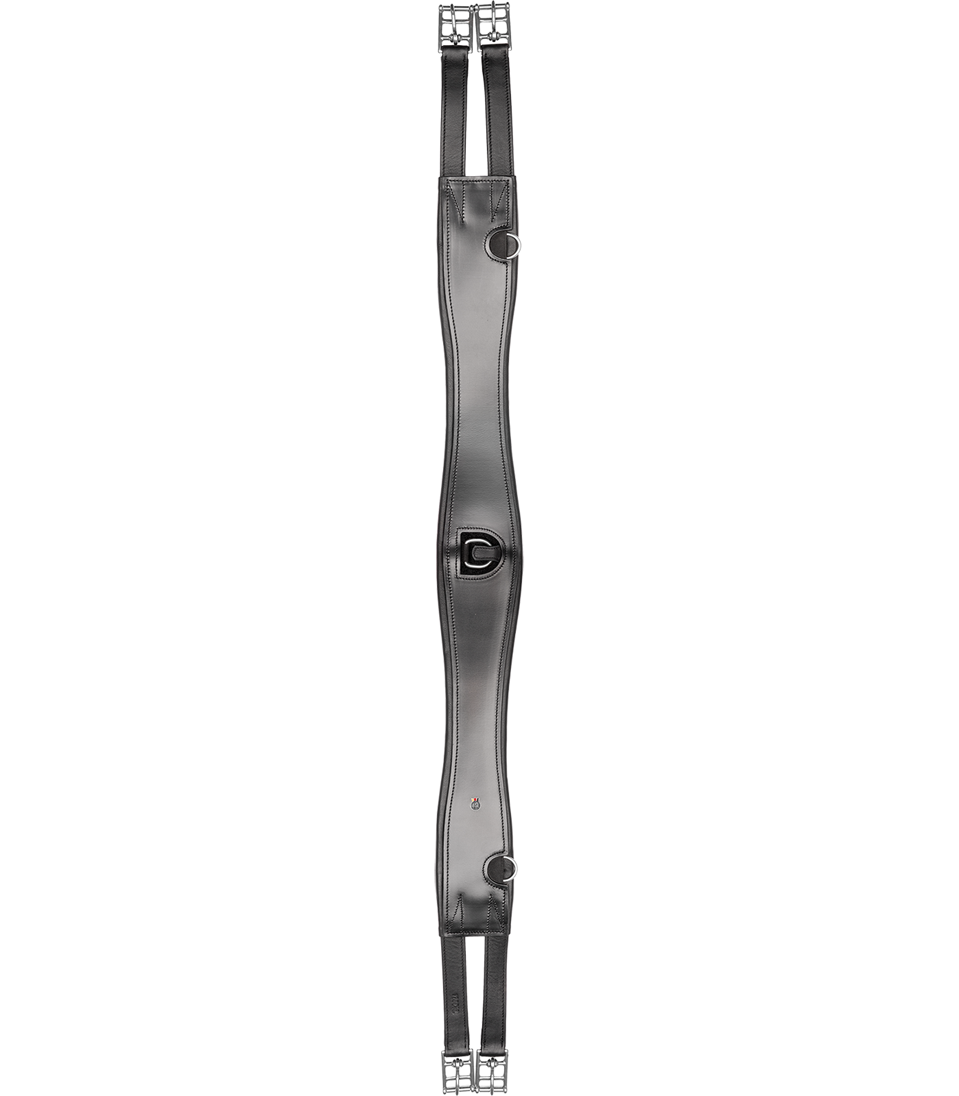 Waldhausen - Waldhausen Leathergirth Sleek, black, 110 cm