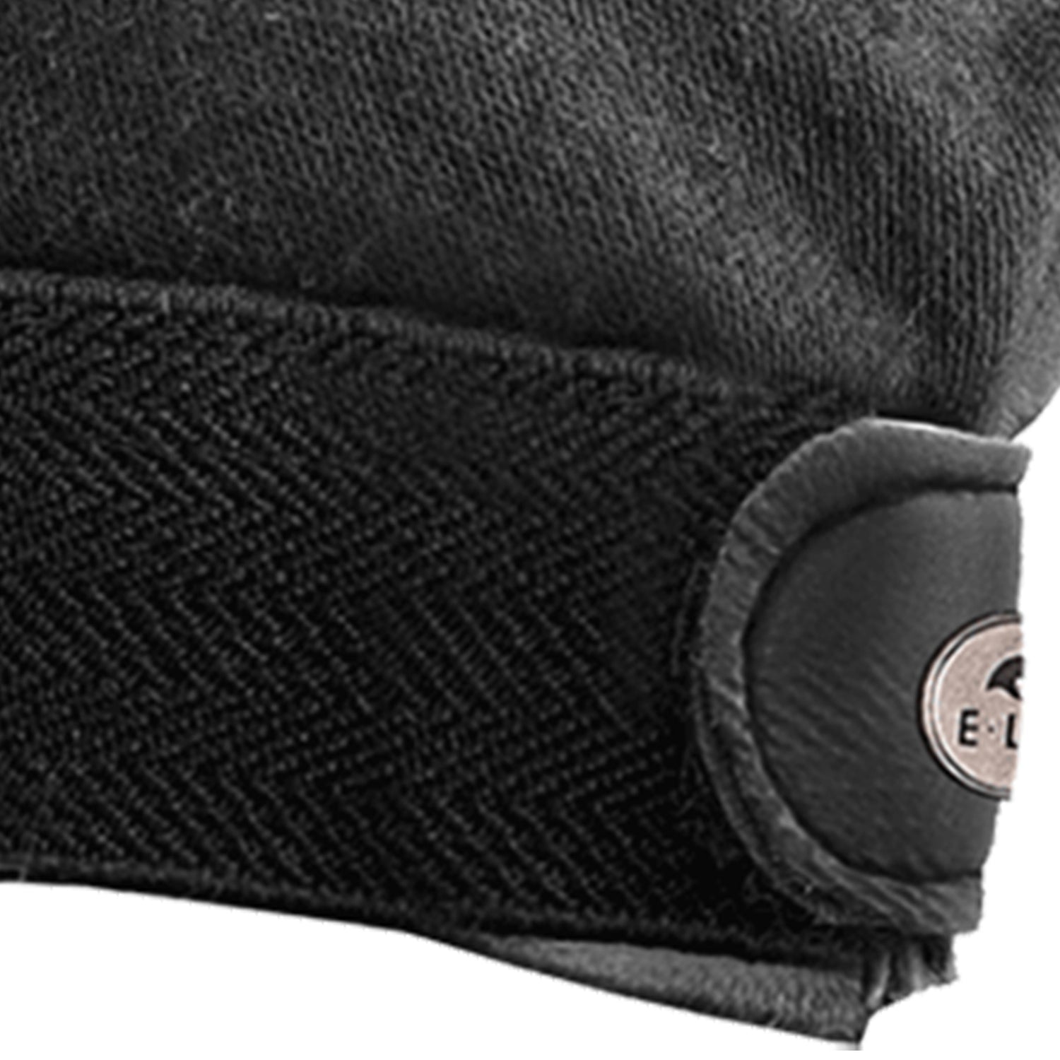 ELT - Knit-Cotton Gloves Picot, black, 10-12 years