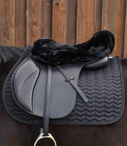 Waldhausen - Real Lambskin-Saddle Seat Cover, black