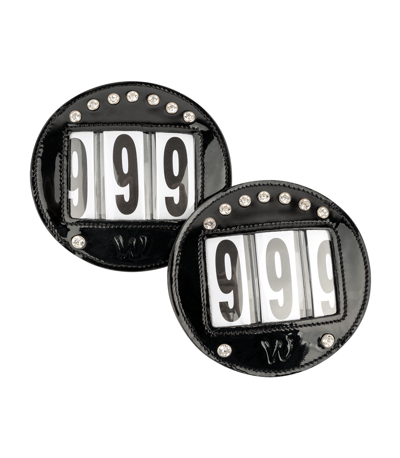Waldhausen - Head number leather, round, patent black