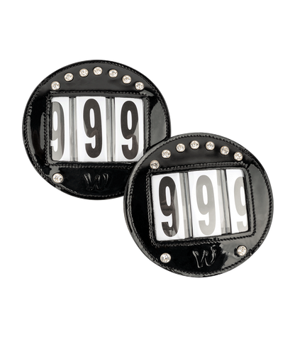 Waldhausen - Head number leather, round, patent black