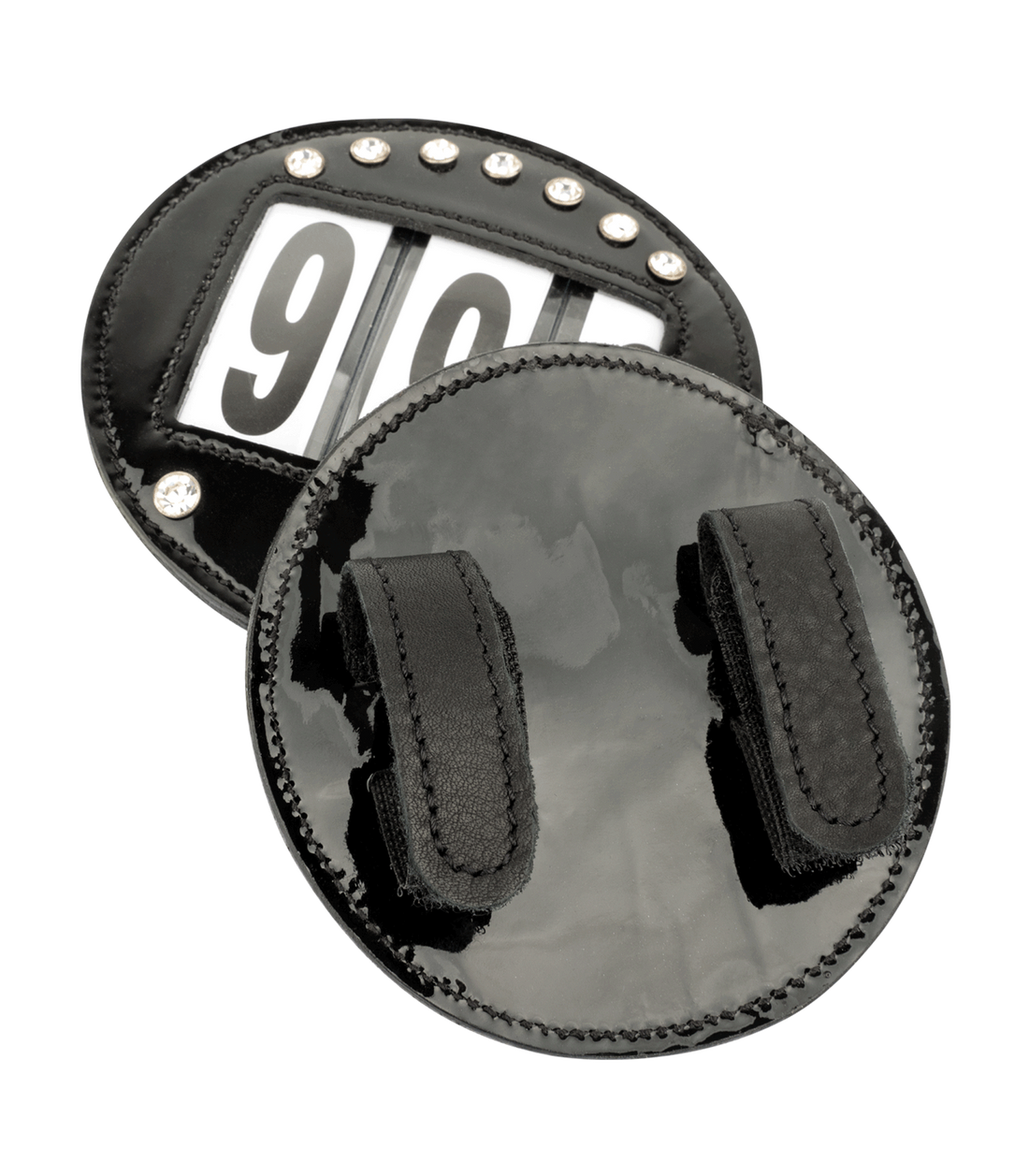Waldhausen - Head number leather, round, patent black