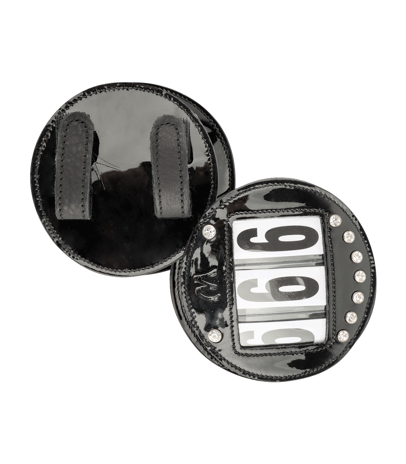 Waldhausen - Head number leather, round, patent black