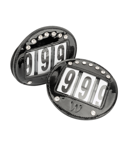Waldhausen - Head number leather, round, patent black