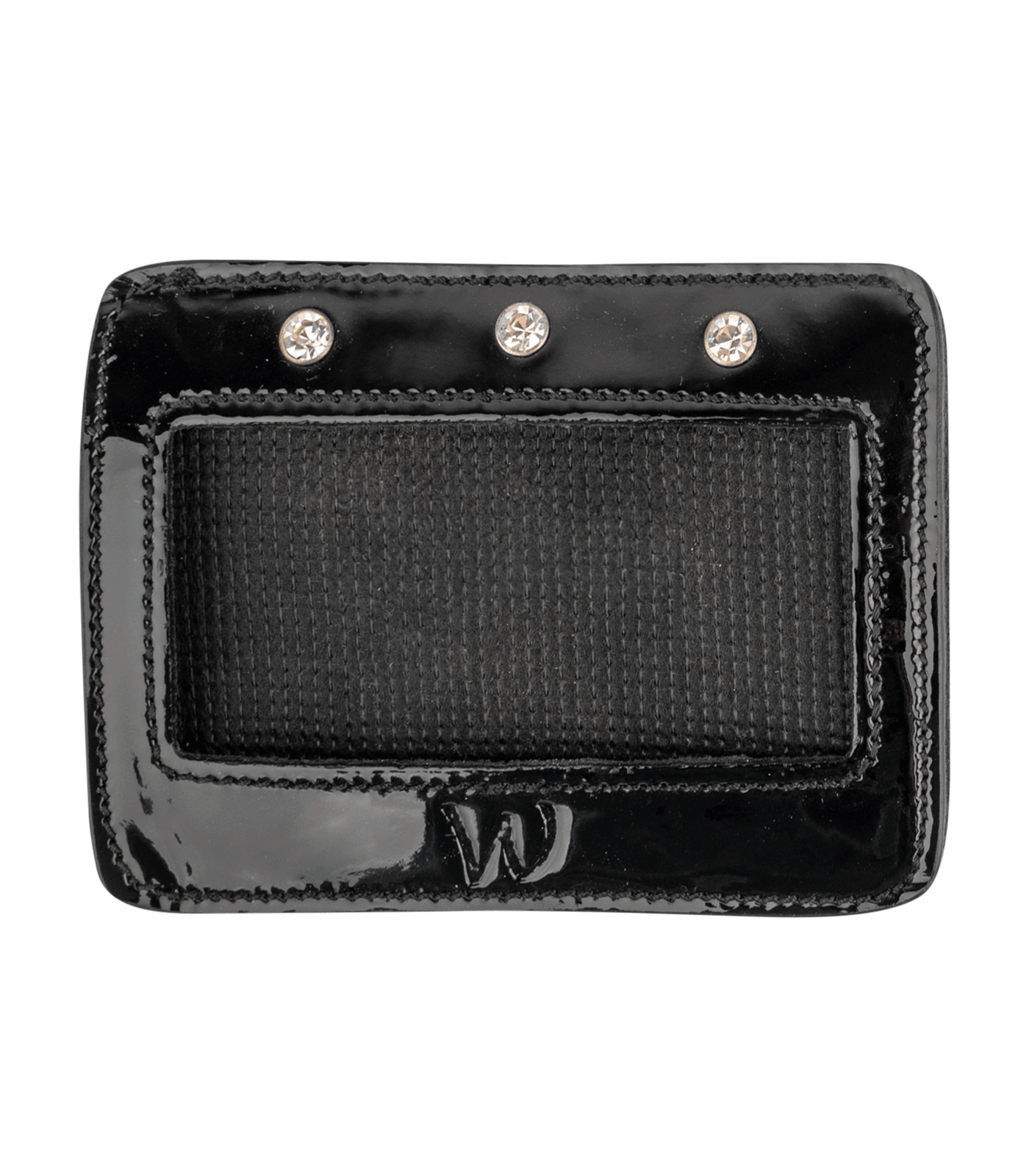 Waldhausen - Competition number patent leather, square, black