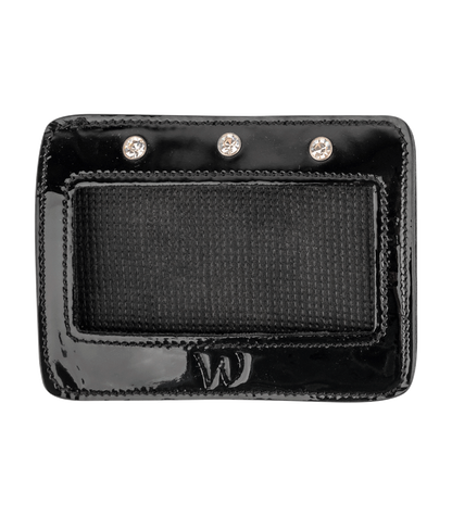 Waldhausen - Competition number patent leather, square, black