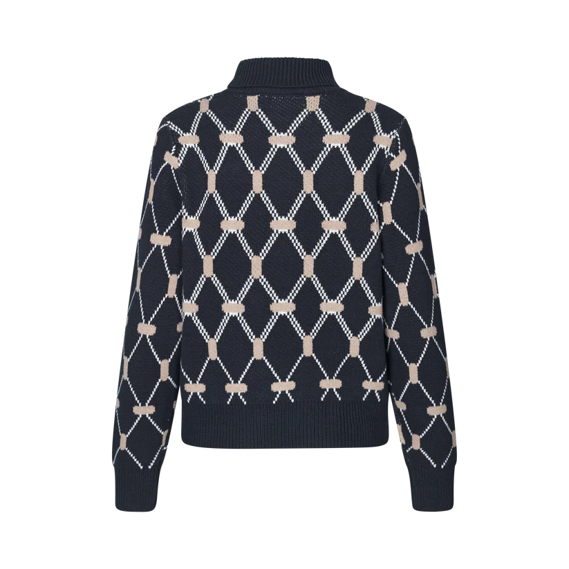 Kingsland - Dame strikket pullover, KLVy - Navy