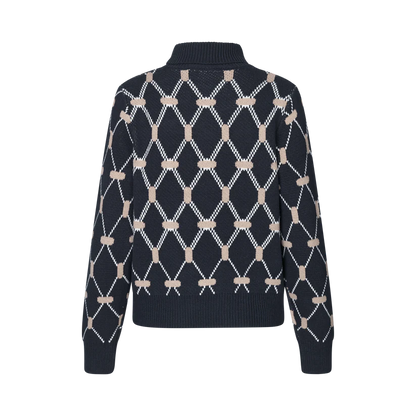 Kingsland - Dame strikket pullover, KLVy - Navy