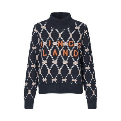 Kingsland - Dame strikket pullover, KLVy - Navy