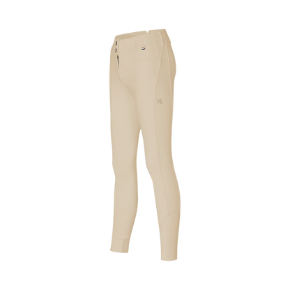 Kingsland - Dame ridebukser, F-grip, Kira - Beige Cobblestone