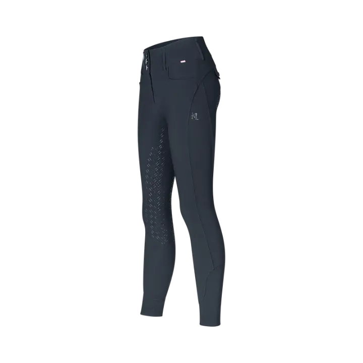 Kingsland - Dame ridebukser, KLKimi, Mid-waist, F-grip, Navy