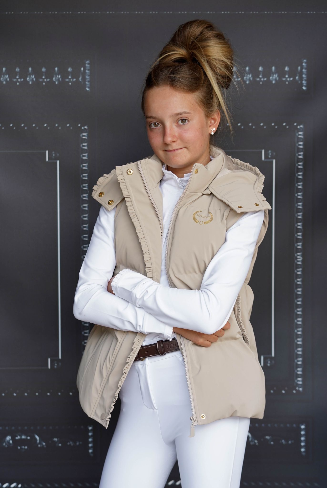 Joline - Vinter jakke/vest, beige